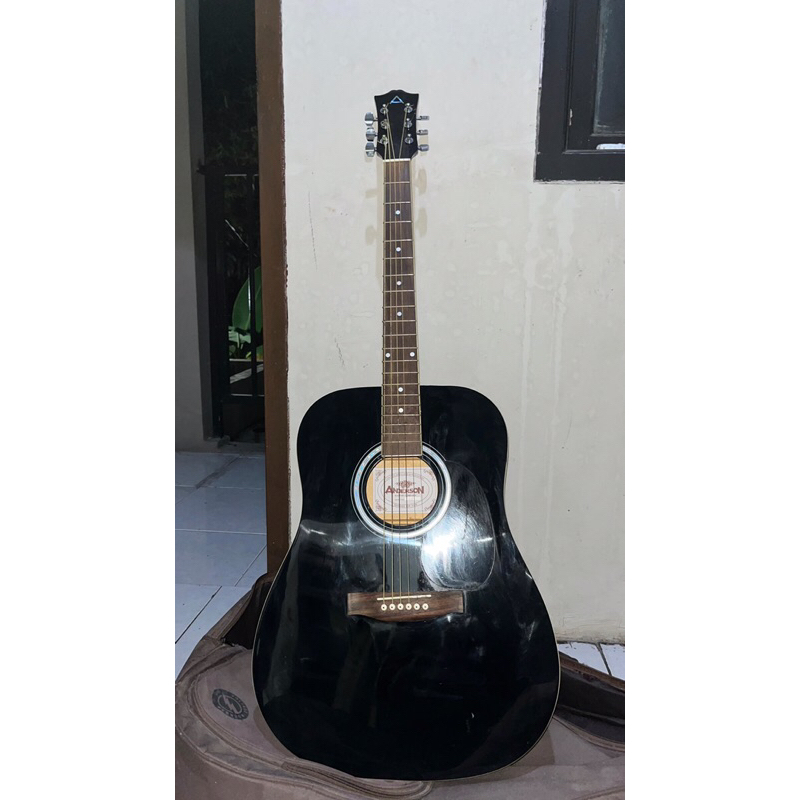 Gitar Akustik Anderson Warna Hitam — Suara Jernih, Kondisi Mulus