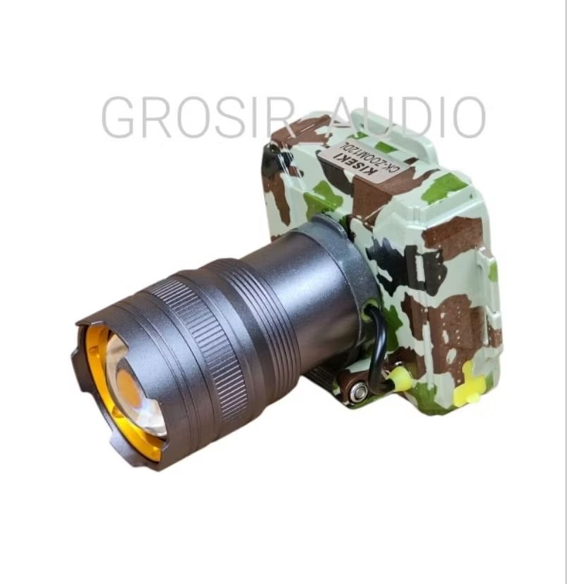 KISEKI SENTER KEPALA ZOOM 12DL.300W LORENG DUA WARNA CAHAYA PUTIH DAN KUNING ORIGINAL