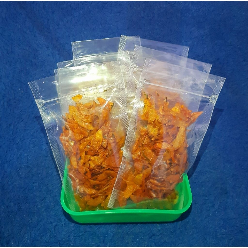 

keripik jengkol pedas daun jeruk