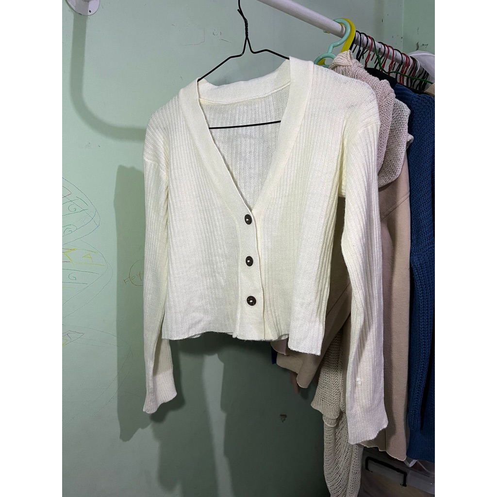[Preloved]Cardigan putih