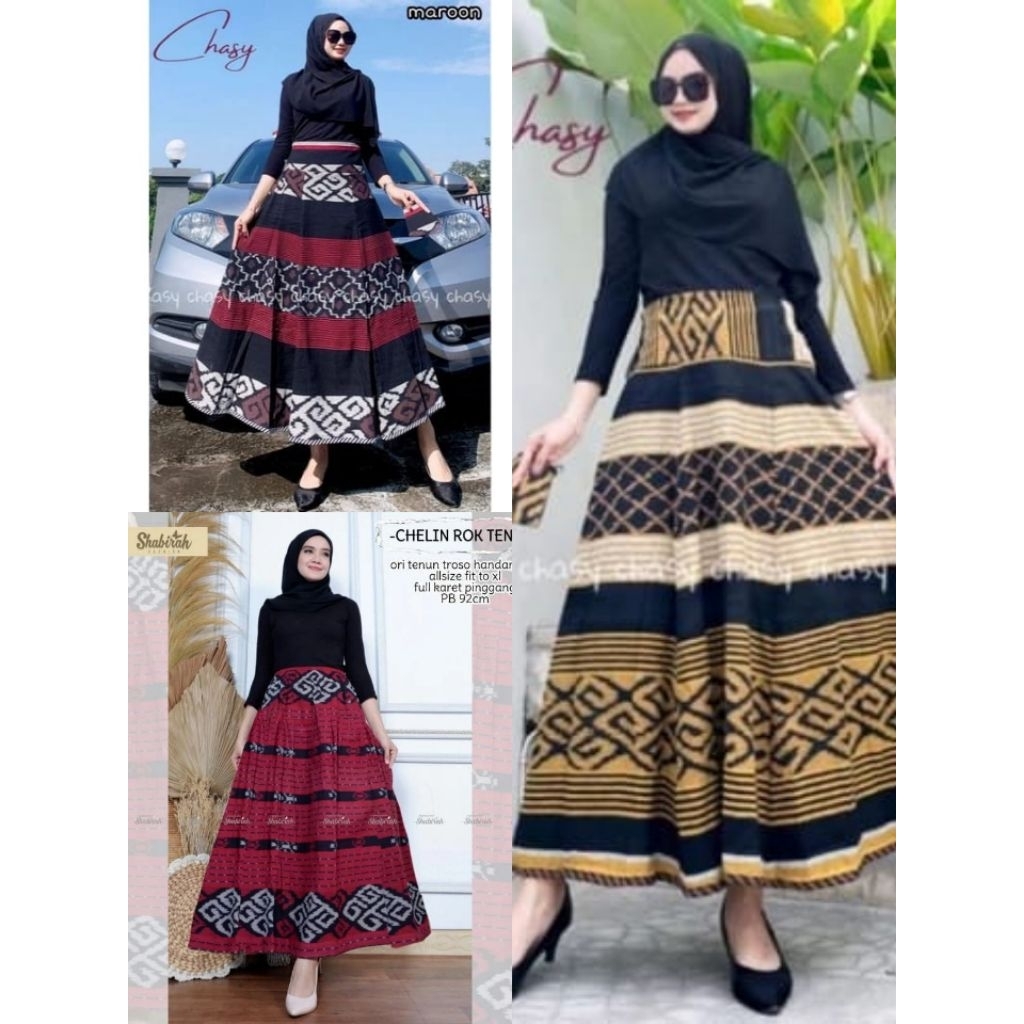 rok wiru panjang premium,rok tenun etnik motif,NTT,papau Flores dll.