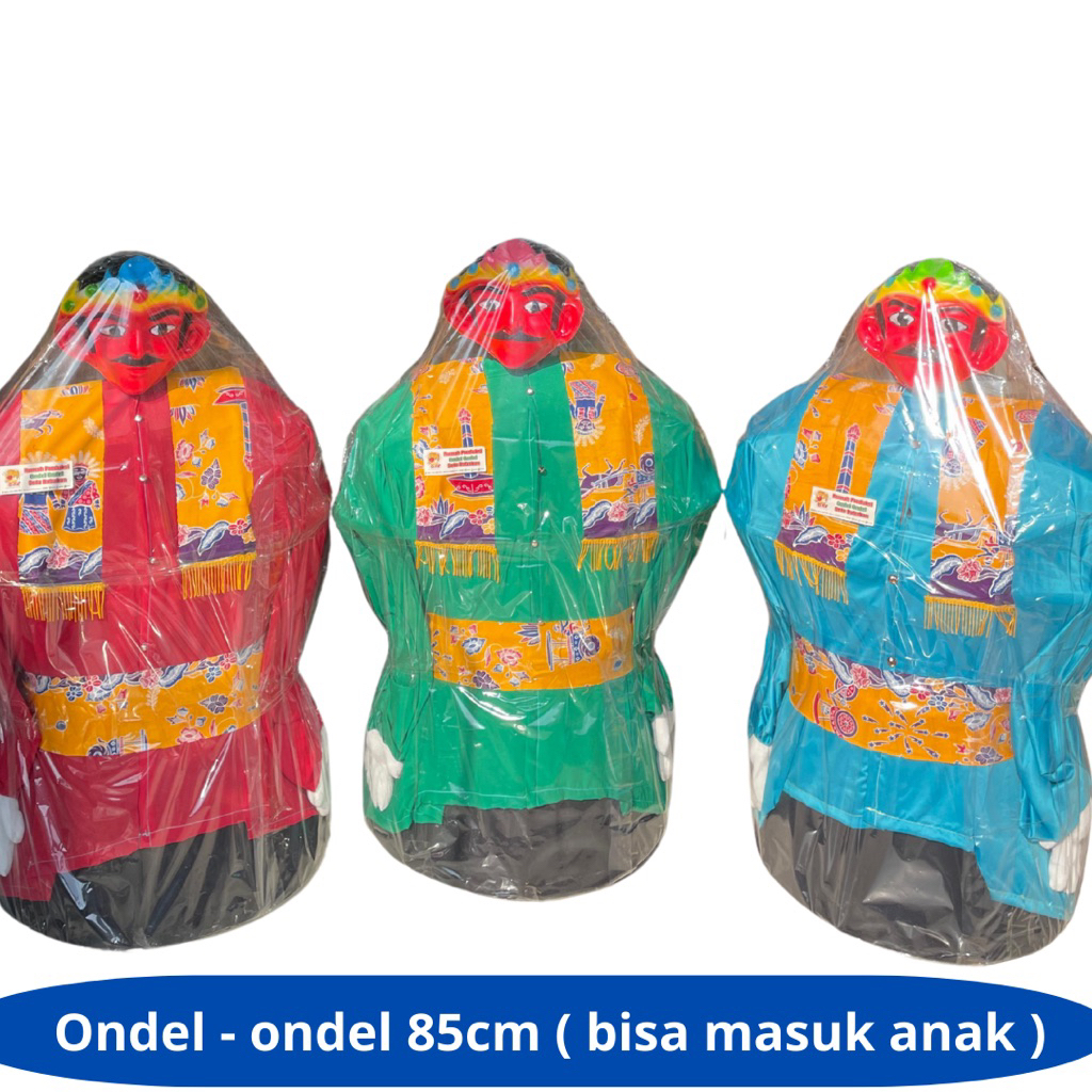 Ondel - ondel 85cm Topeng karet bisa masuk anak