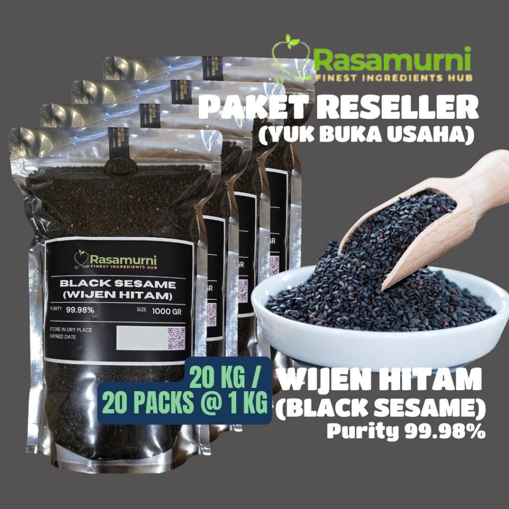 

WIJEN HITAM PREMIUM 20 KG ISI PER 1 KG