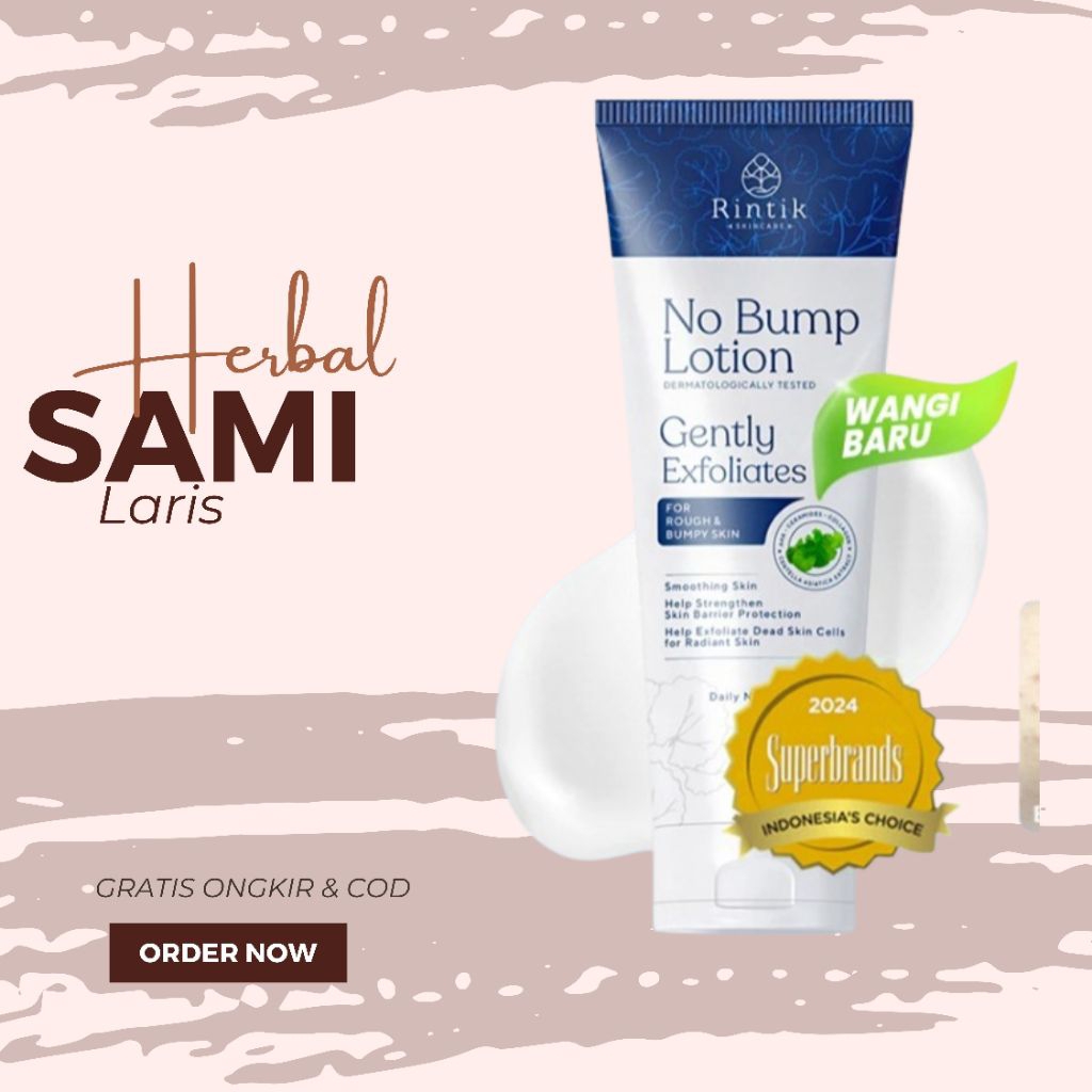 Rintik Skincare No Bump Lotion Atasi Jerawat Punggung Dan Chicken Skin