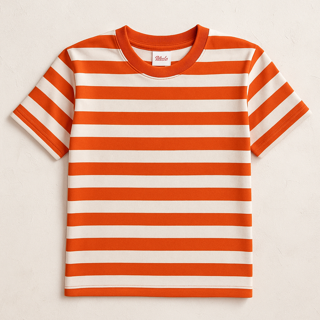 KAOS ANAK SALUR PDK 2 CM Kaos laki laki anak strip salur | Baju anak Premium murah