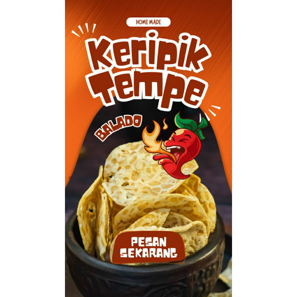 

Keripik Tempe Balado 100 gr 250 gr