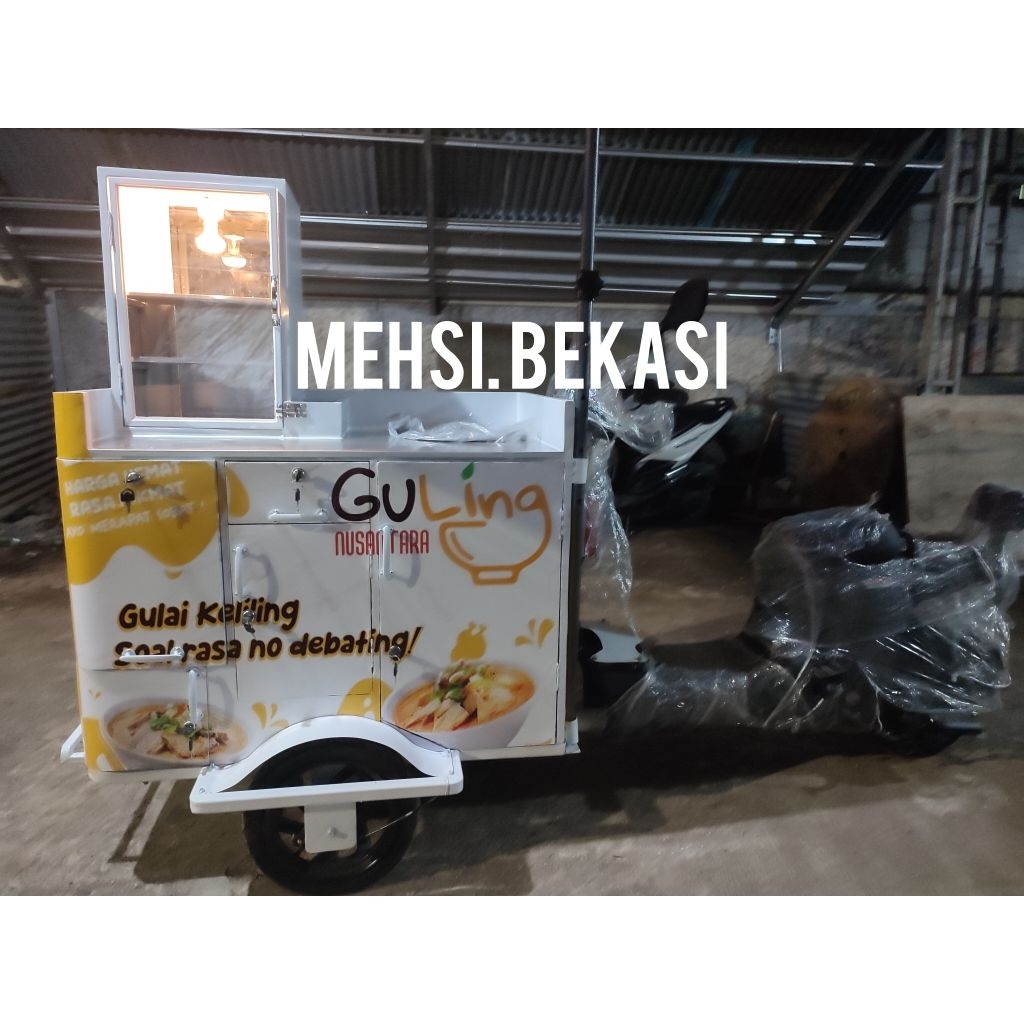 Gerobak Bakso, gultik sepeda listrik keliling new