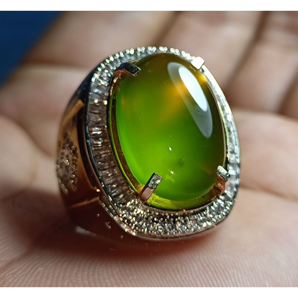 CINCIN BATU GIOK ACEH KRISTAL 100% ORI