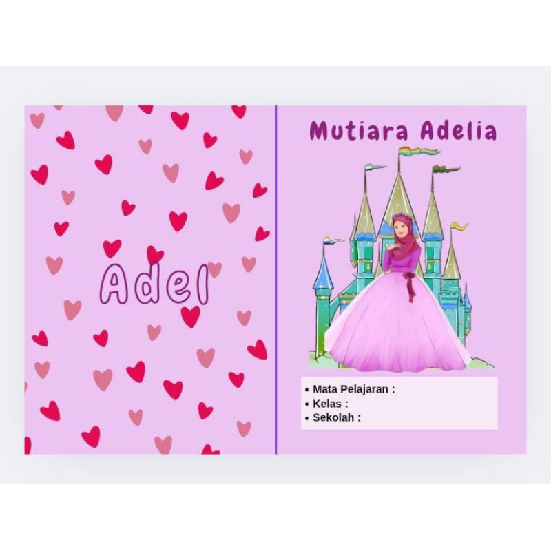

Buku tulis sekolah custome || Princess hijab