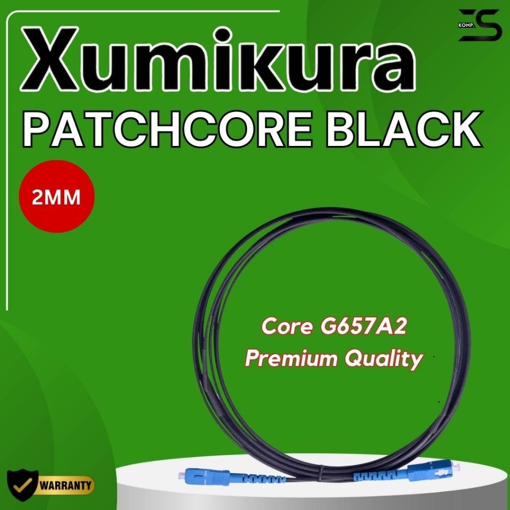 Patchcore - Patchcord Black Xumikura 2mm [High Quality]