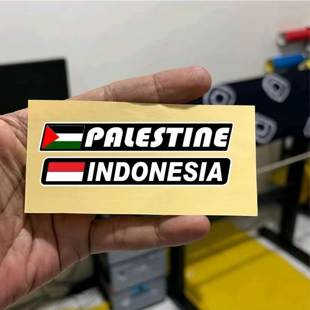 

#61, stiker Palestine, bendera indonesia da Palestine 2pcs