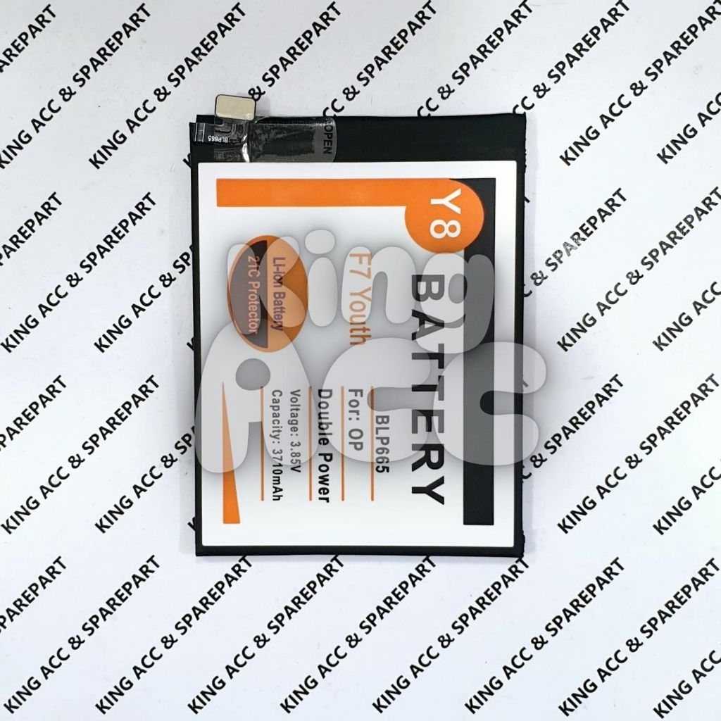NEW Y8 BATERAI BATRE BATTERY OPPO F7 YOUTH BLP665 DOUBLE POWER Y8