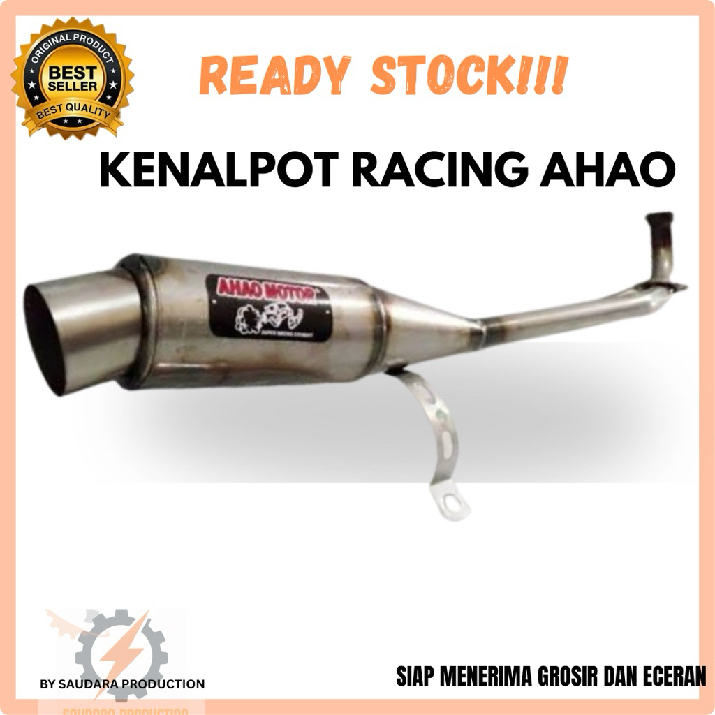 (MURAH)Knalpot Racing Murah Ahau Ahou Ahao Motor All Bebek Series Supra X 110 125 Fit Karisma Revo A
