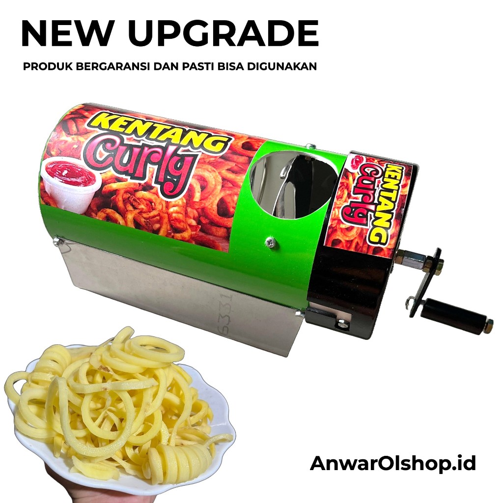Alat Viral Potato Curly Mesin Kentang Curly Alat Pemotong Kentang Curly Terbaru New Upgrade