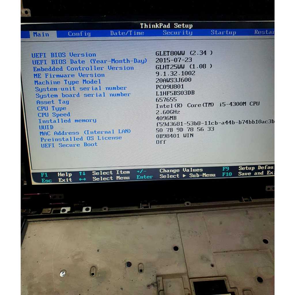 Motherboard Mobo Lenovo Thinkpad T440p normal