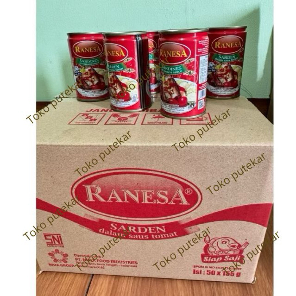 

SARDEN KALENG RANESA 155 gr 1 karton ( isi 50 pcs )
