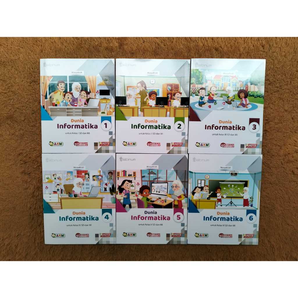 Buku TIK / Informatika SD Kelas 1 2 3 4 5 6 Platinum Tiga Serangkai Kurikulum Merdeka Edisi 2025