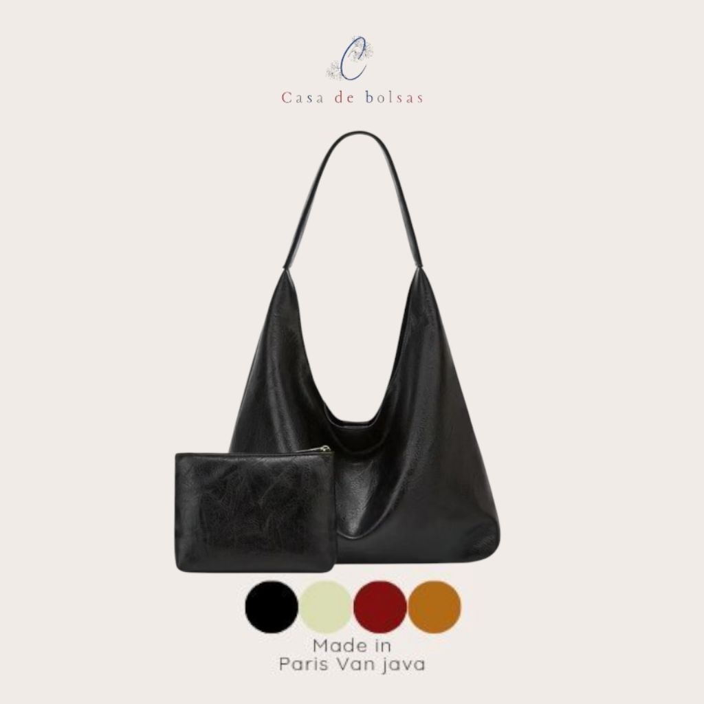 Casa de bolsas Cod Tas Selempang Ibu kapasitas Besar Bahan Kulit PU Tersedia 4 Warna Hitam Maroon Ta