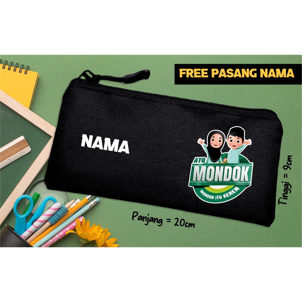 

(Gratis Penulisan Nama) Tempat Pensil Anak Gambar Muslim Series / Cepuk Kotak Pensil Anak Permpuan Laki sekolah SD TK Bahan Cordurra