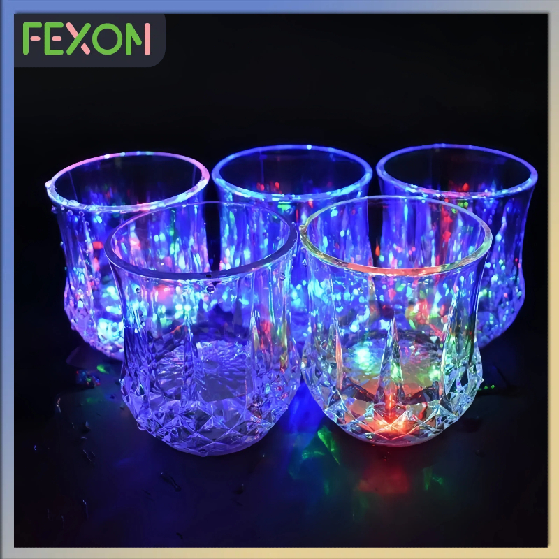 [COD] FEXON Cangkir Ajaib Bercah Aya Kreatif/Gelas LED Bercahaya Warna-warni/Gelas Bir Bercahaya dal