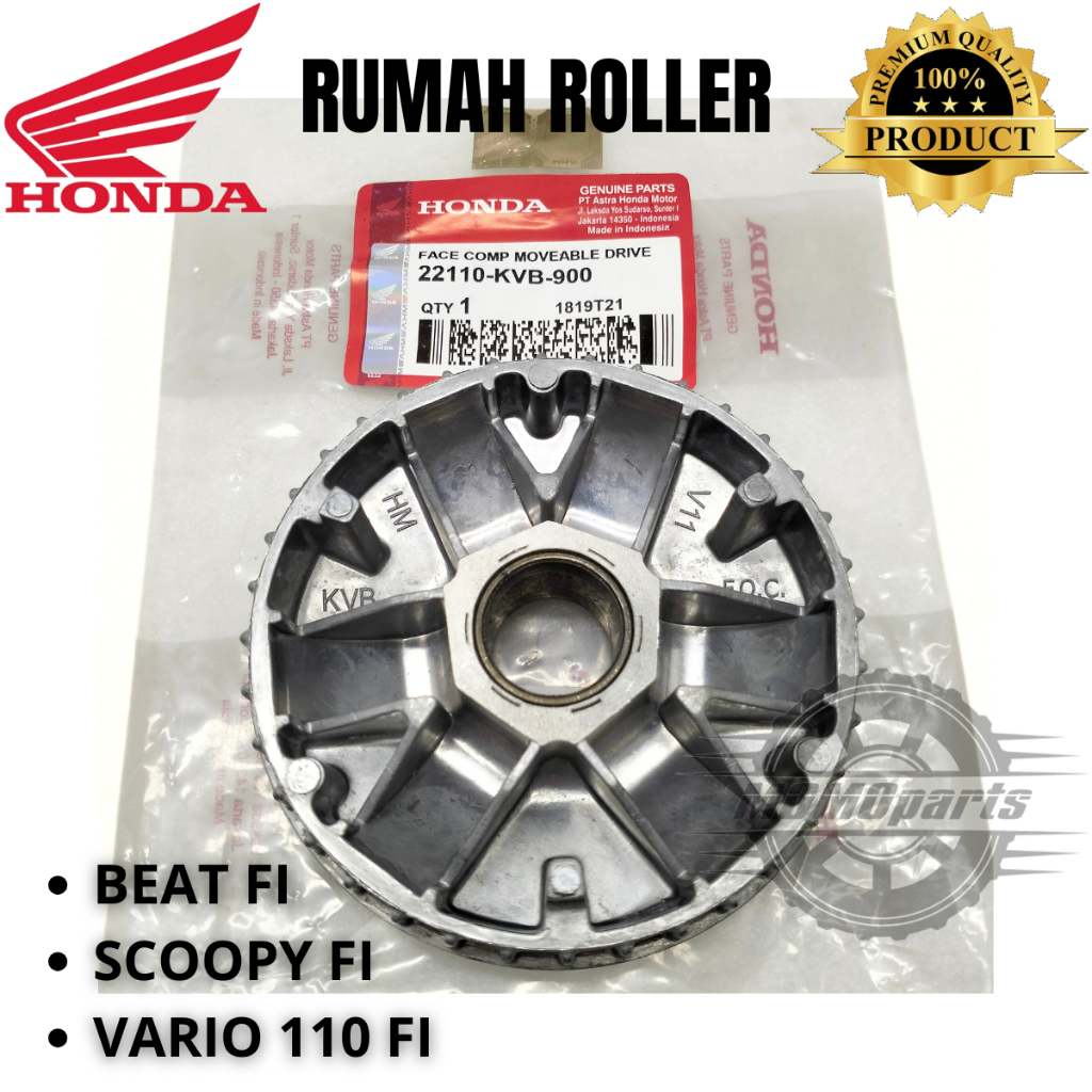 ORIGINAL RUMAH ROLLER HONDA KVB BEAT FI SCOOPY FI VARIO 110 FI KUALITAS ASLI ORIGINAL AHM HGP