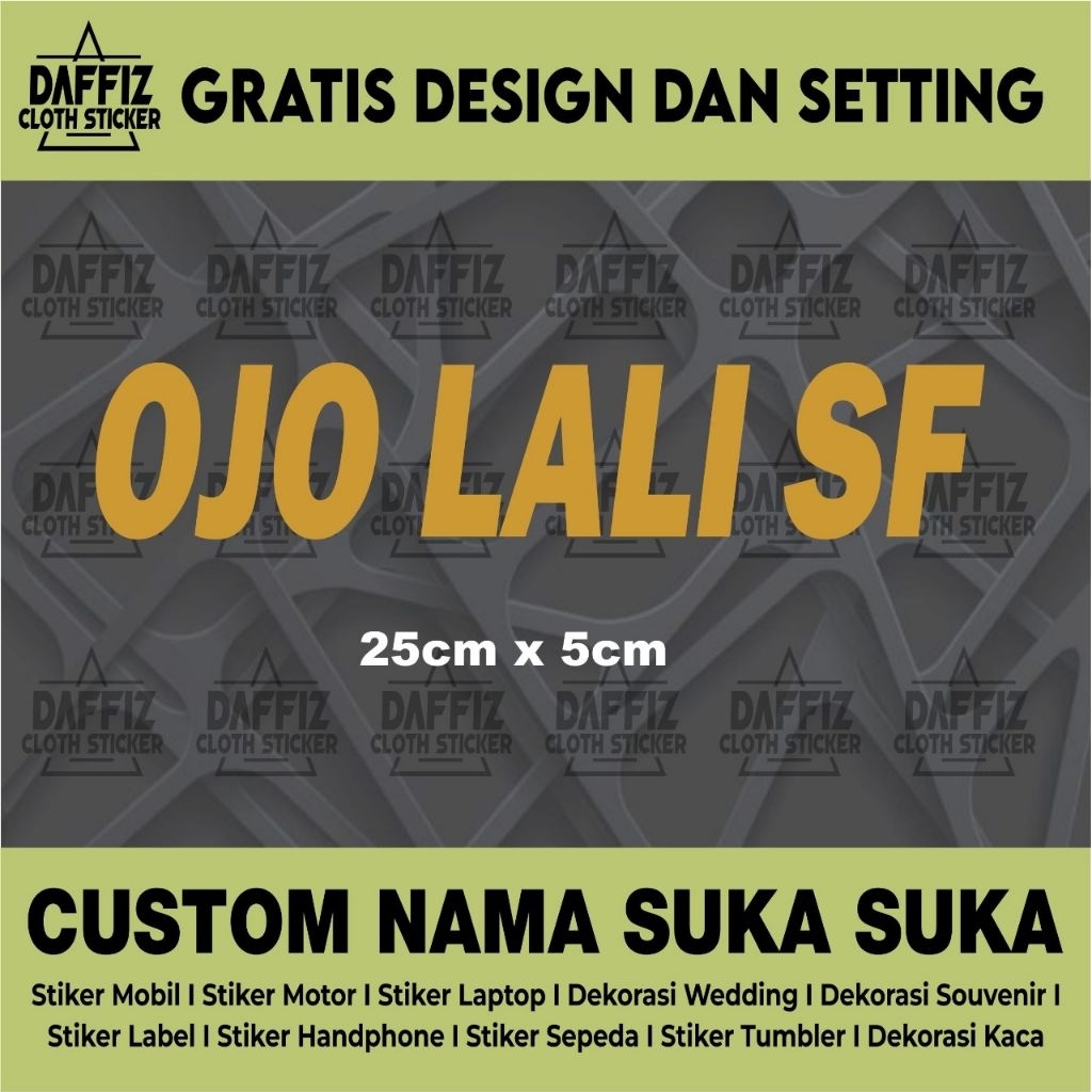 

STIKER CUTTING CUSTOM OJO LALI SF
