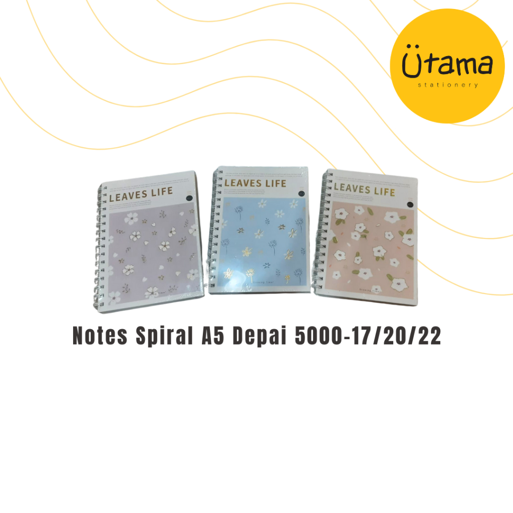 

Notes Spiral A5 Depai 5000-17/20/22/ Agenda/Buku Jurnal/Note Book