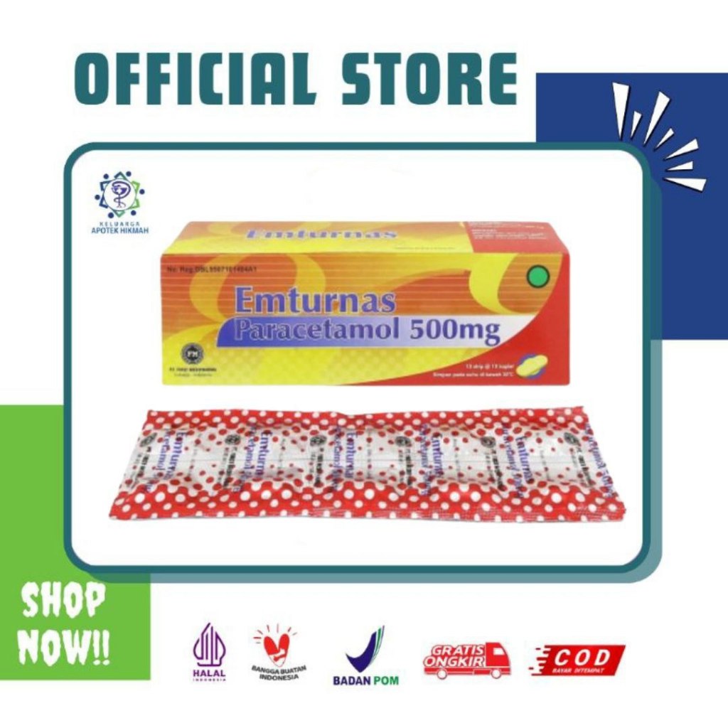 Emturnas tablet emturnas forte paracetamol atasi nyeri sakit kepala sakit gigi