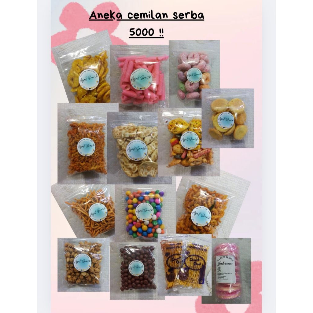 

Cemilan Snack Enak Murah Keripik serba 5ribu 5000