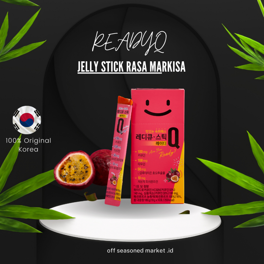 

ReadyQ Stick Jelly Lady/Anti Hangover/ Anti Mabuk / Anti mual/Markisa/Stik Jelly/Jelly Rasa Markisa/18g