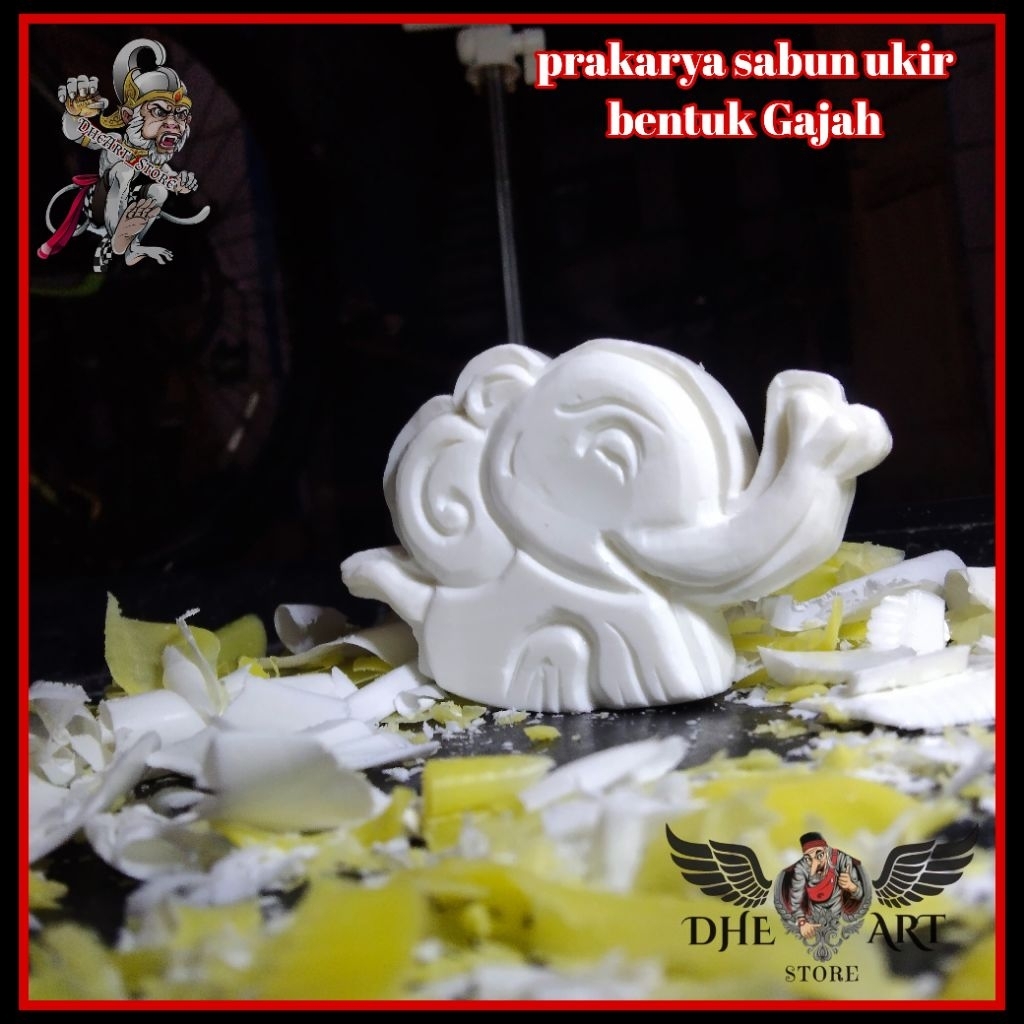 Prakarya Sabun Ukir Bentuk Gajah