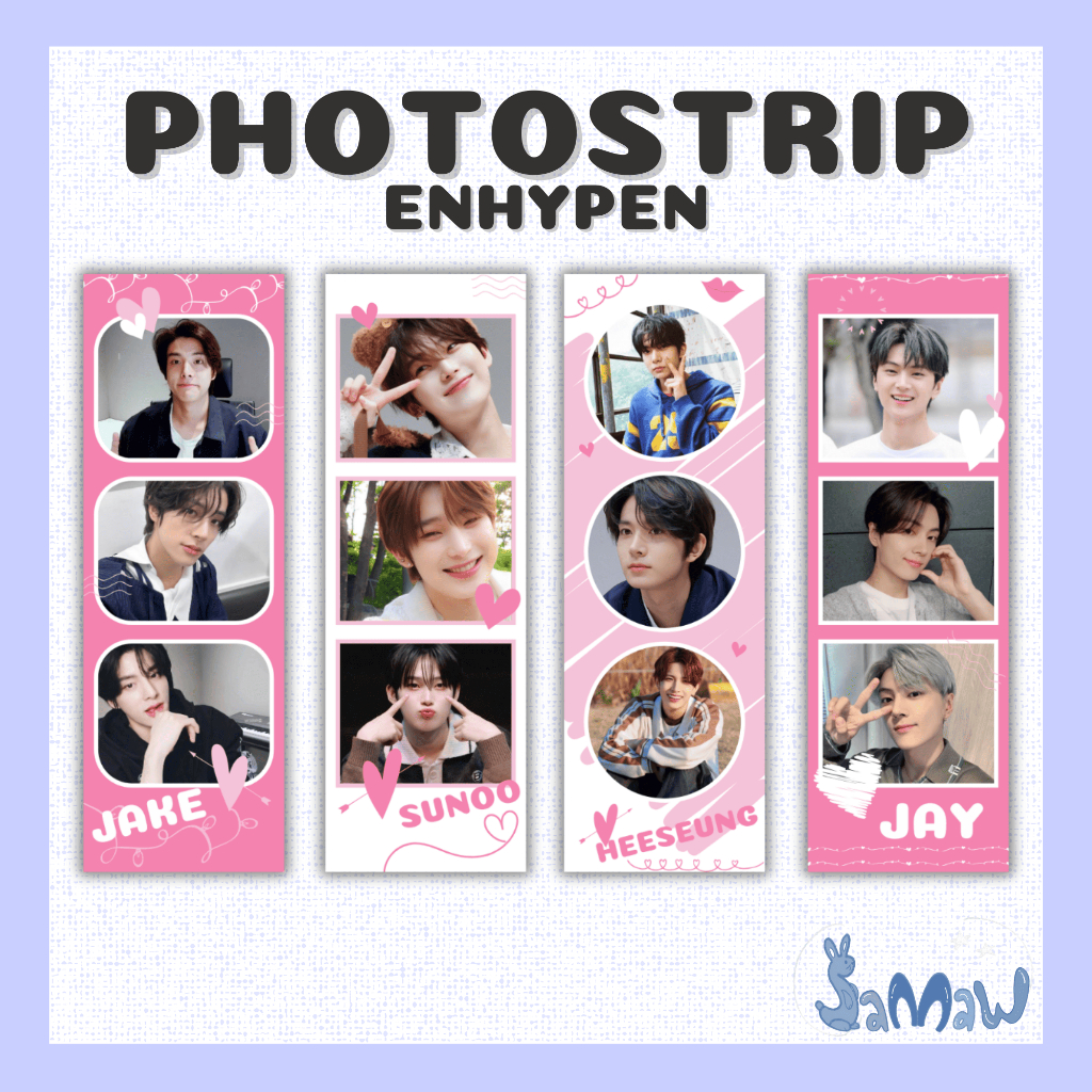 Photostrip Enhypen | Photostrip Custom | Photostrip KPop | Mini Photostrip