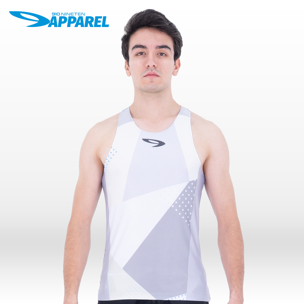 910 Nineten Kaori Singlet - Light Grey