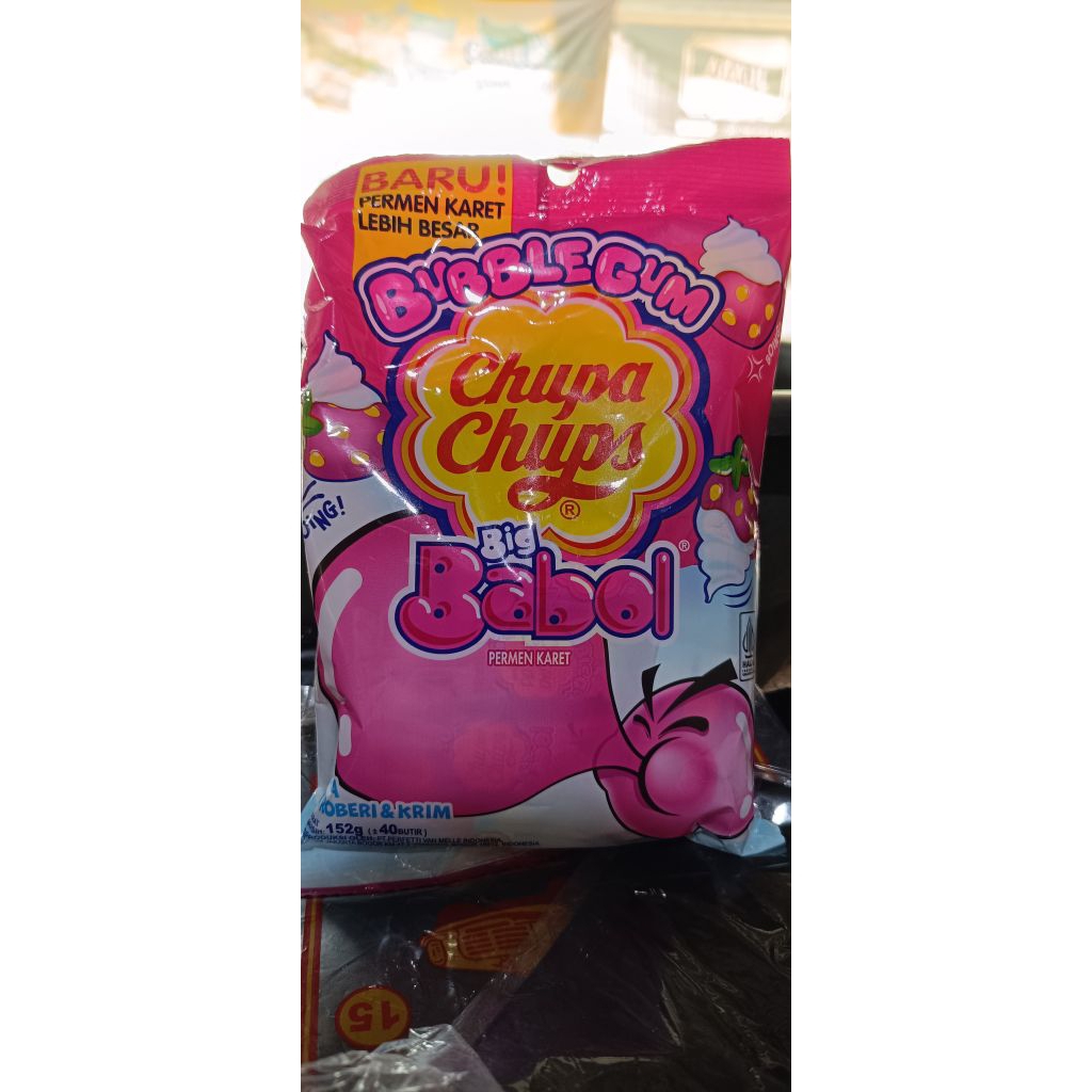 

Permen Karet Big Babol Chupa Chups Rasa Buah Setengah pak Murah