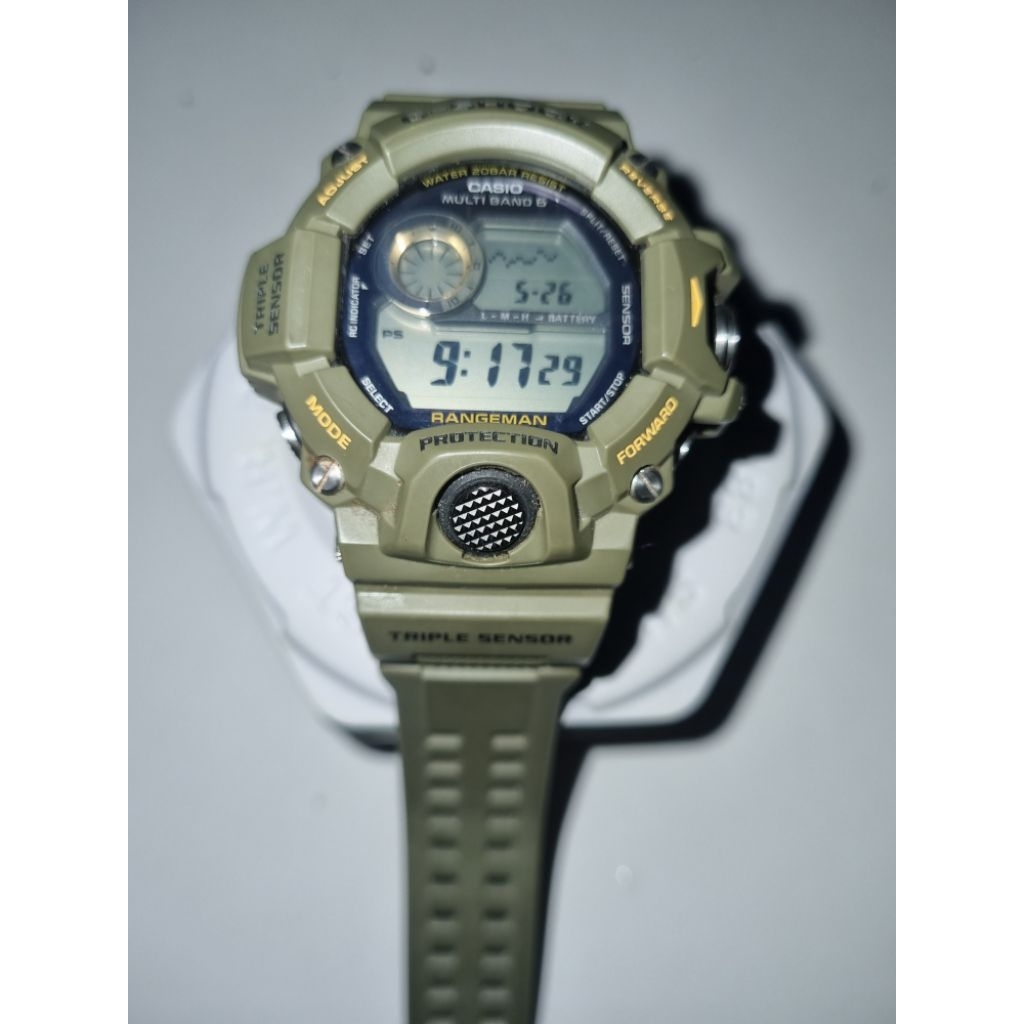 Jam tangan G- Shock g shock rangeman Gw 9400 original hijau second bekas