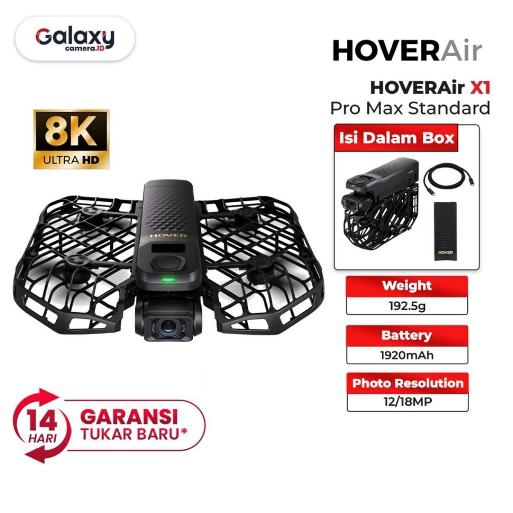 Hover Air X1 Pro Max Standard Drone Camera ProMax Garansi Resmi