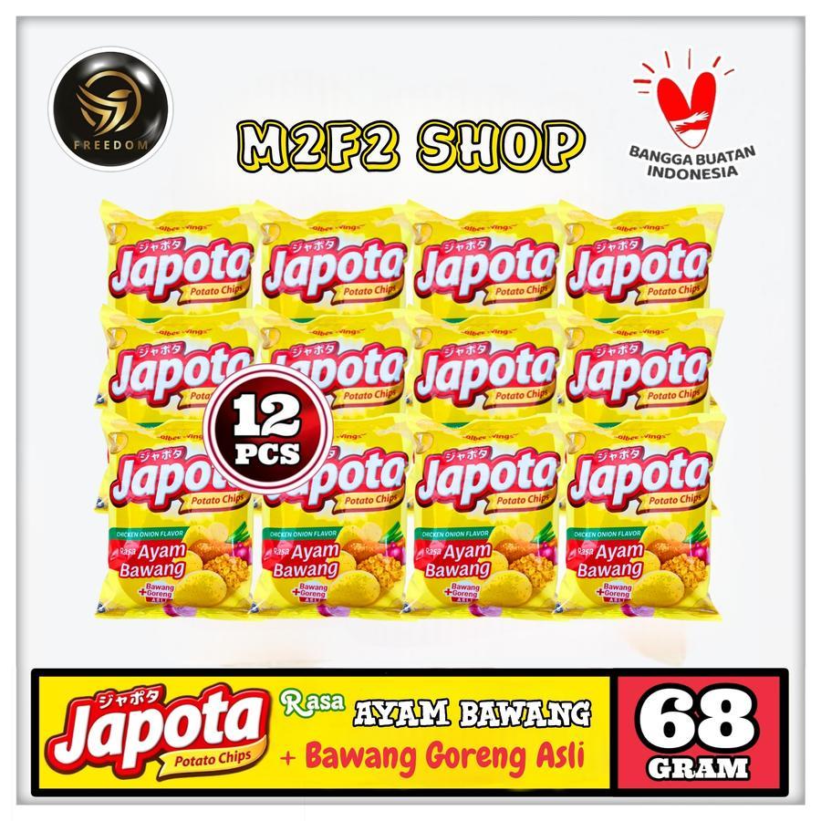 

Keripik Kentang Japota Potato Chips Ayam Bawang - 68 gr (Kemasan 12 Pcs)