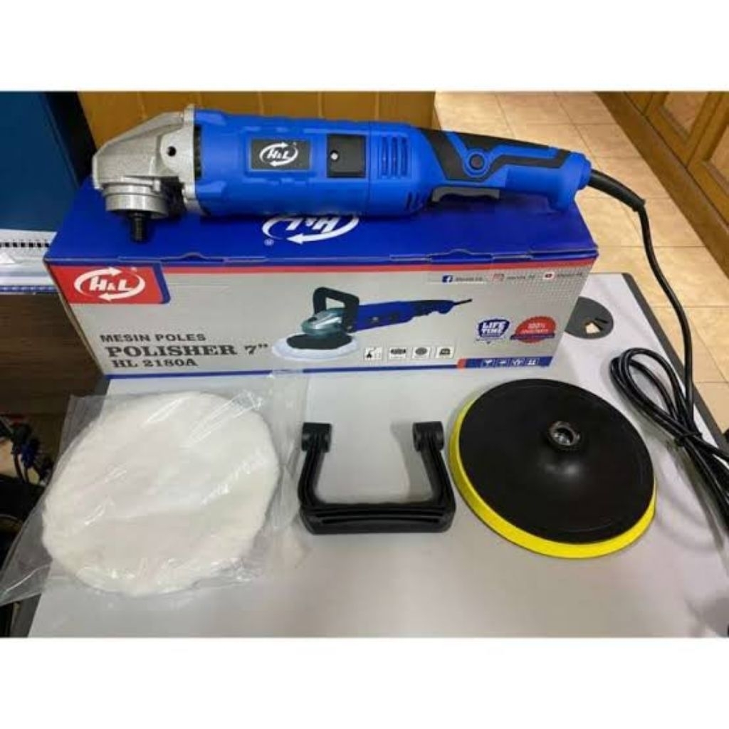 Mesin Poles Mobil Car Poliser 7 inch H&L / JLD variable speed