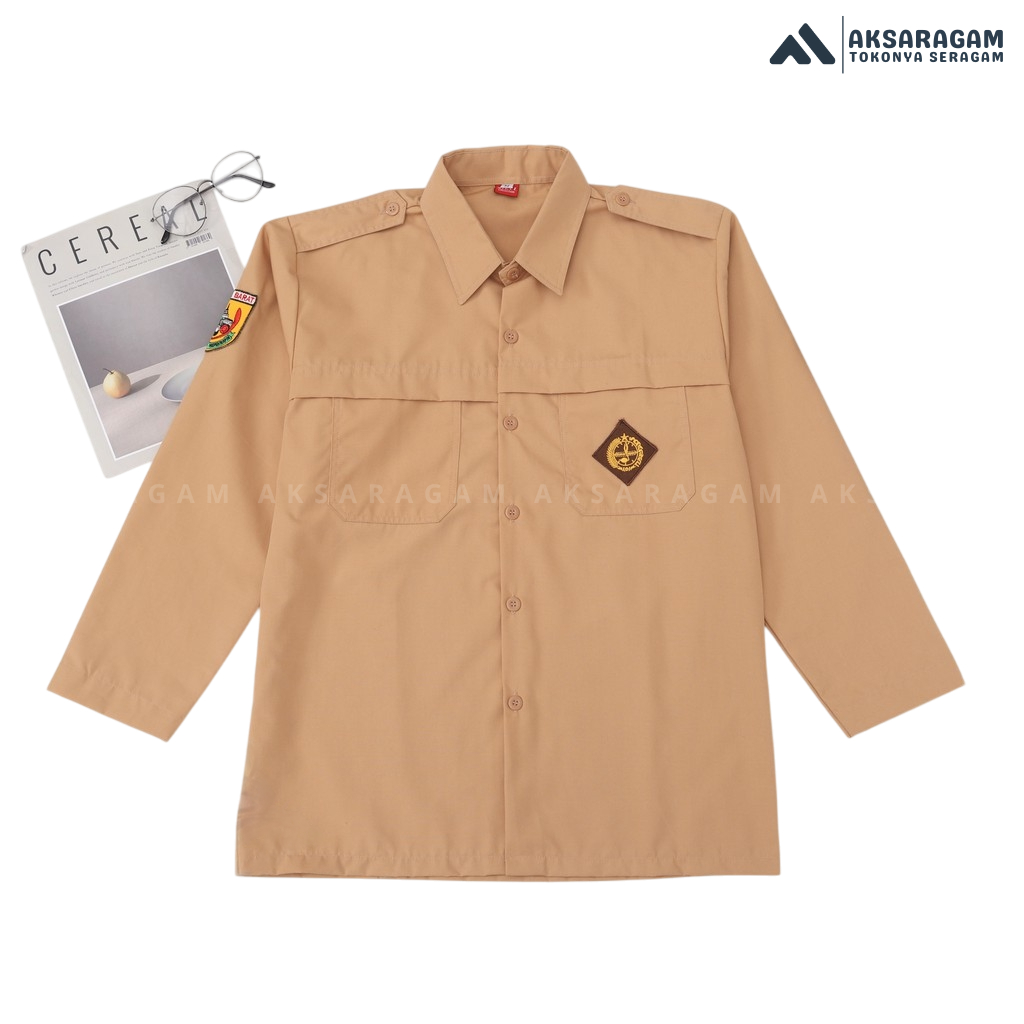 Aksaragam - Seragam Pramuka - Baju Pramuka SD SMP Penggalang Putri Lengan Panjang