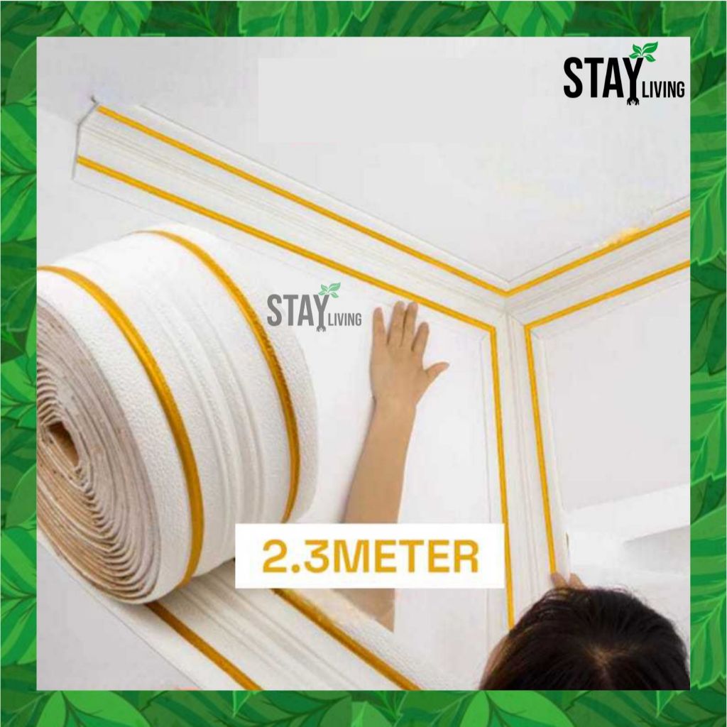 Wallpaper Foam List Plafon 230cm / List Wall Border List 2.3 Meter / Walpaper List Foam 3D