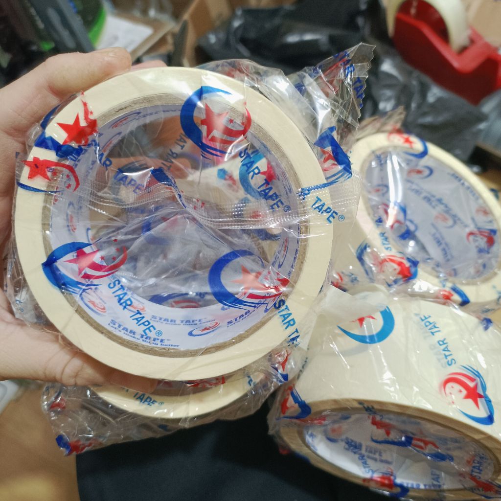 

Lakban Kertas 45mm 20 Yard Star tape