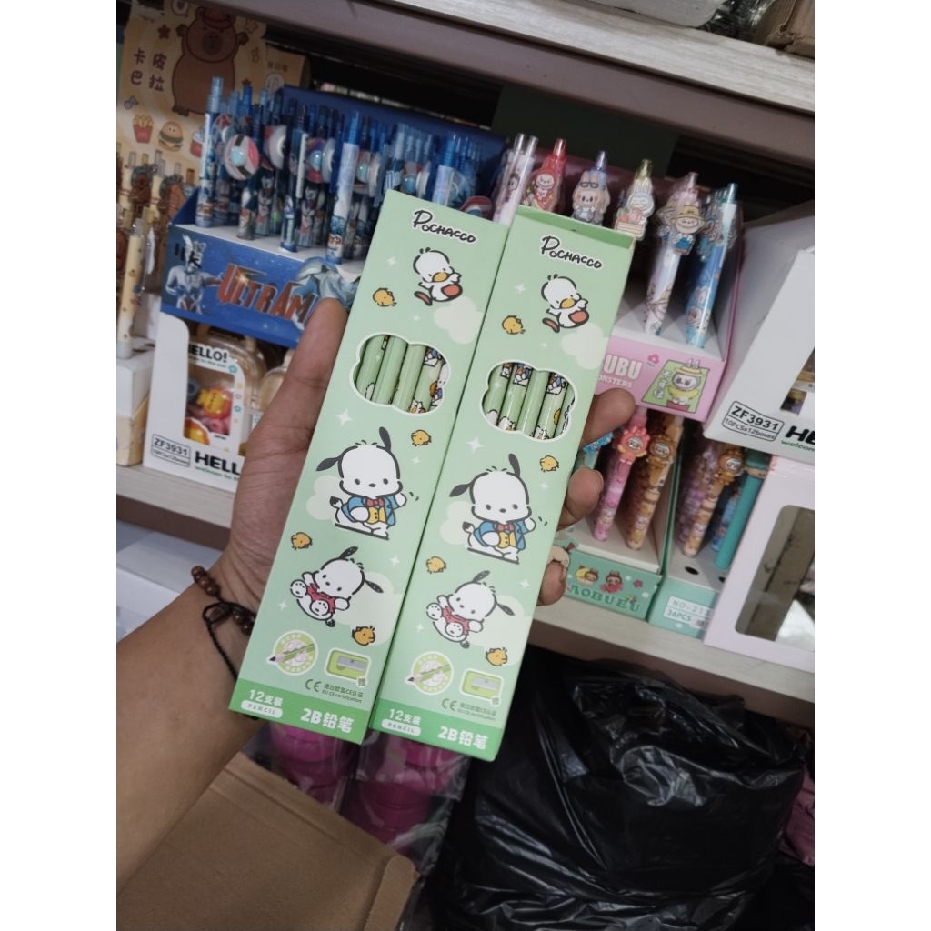 

Ready Pensil 2B HB karakter phoca ISI 12PCS MURAH