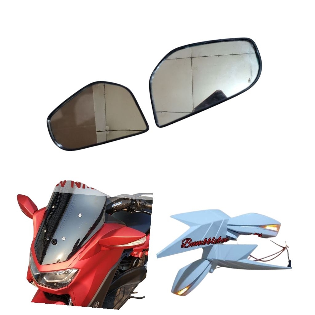 Kaca Spion lipat Nmax model B1, Coolmaxi, Spion new nmax Bergaransi