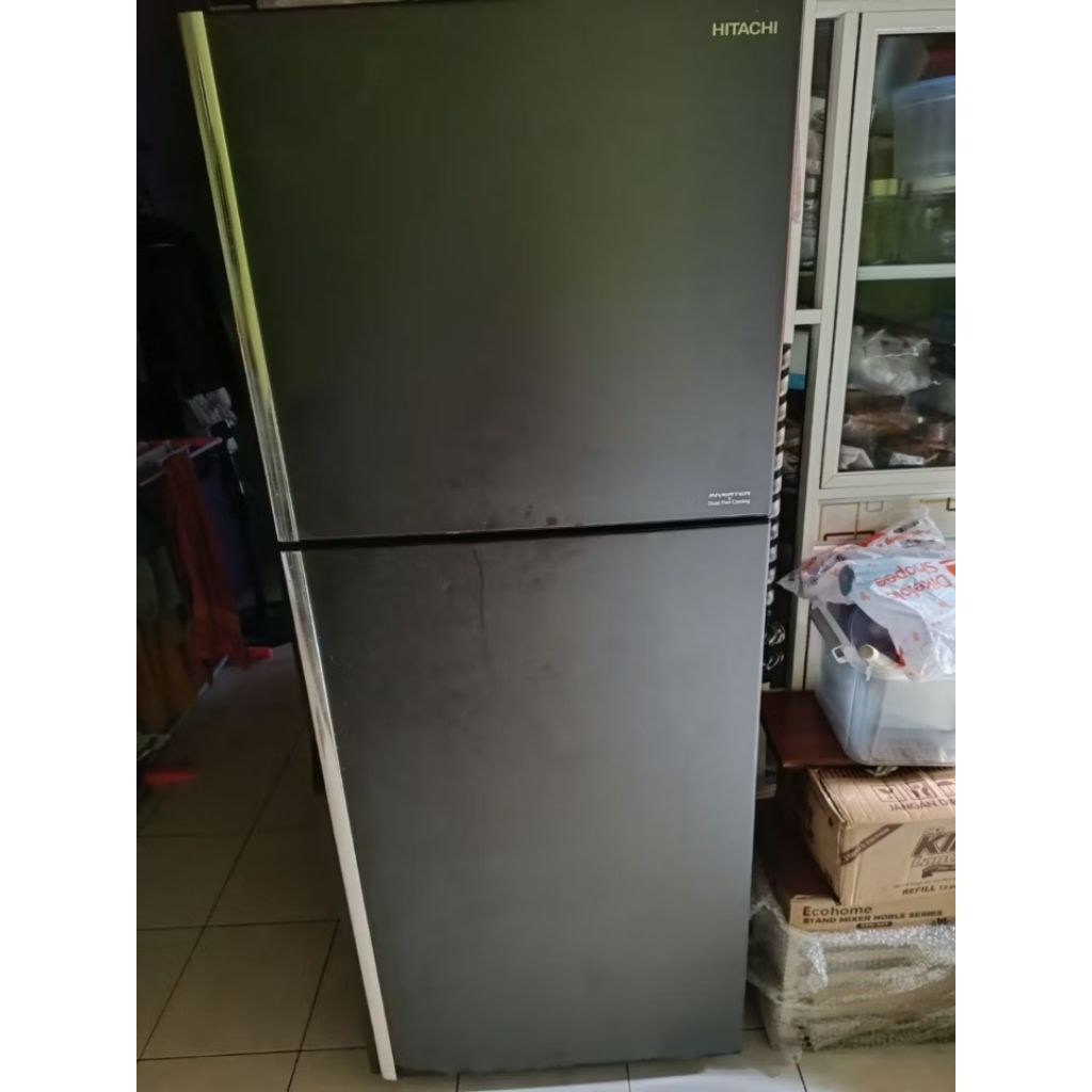 Tatakan rak kulkas Hitachi 2 pintu Rak lemari es Custom bukan Ori