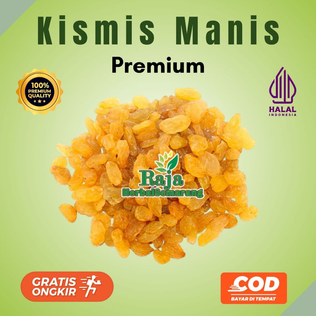 

Kismis Manis Premium Khas Arab Saudi Original 100% Kemasan Repack Pouch 250 Gr Oleh Oleh Haji Umroh