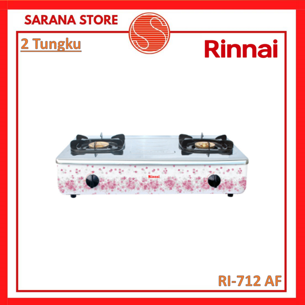 Rinnai Kompor Gas 2 Tungku RI-712 AF RI712 AF