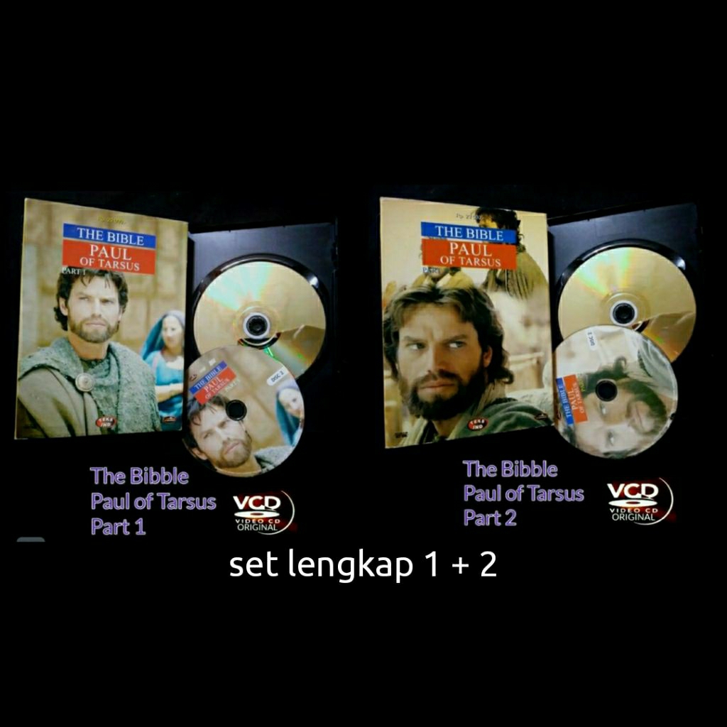 vcd kristiani PAUL of TARSUS THE BIBLE Part 1+2 VCD Ori