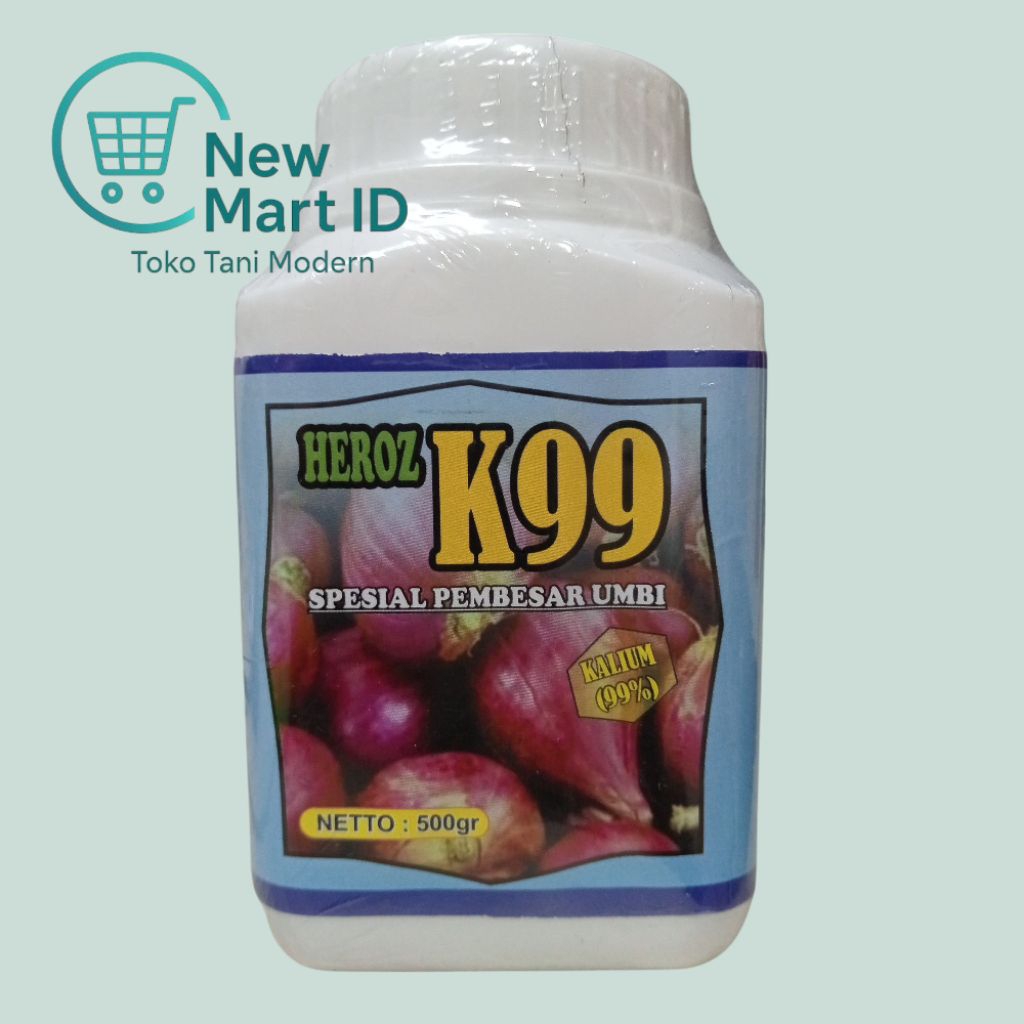 Pupuk Umbi Heroz K99 – Peransang Akar & Pembentukan Umbi, 500gr Tinggi Kalium