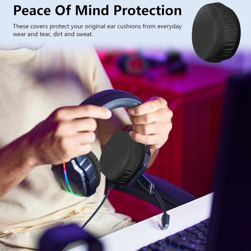 TERLARIS Busa Headphone Pelindung Hedset Foam Headset Bantalan Headphone Bantalan Busa Headphone