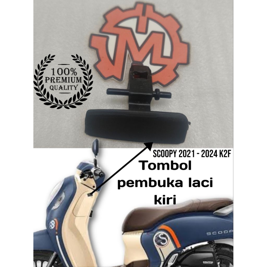 Knob tarikan tombol laci kiri scoopy Led new K2f N00ZB 2021 2022 2023 2024
